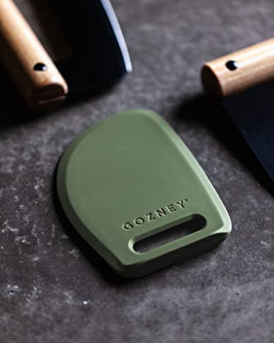 Gozney Dough Scraper, Green, Silicon Coating and Stainless Steel, Easy to Clean