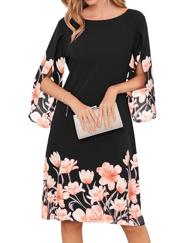 Image of GRACE KARIN Womens Formal Wedding Guest Dress 2026 Chiffon Cocktail Dress Mother of the Bride Dresses Midi Fashion Clothing