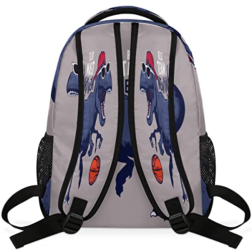 Mochilas de baloncesto con dinosaurios y compartimento de portátil 6