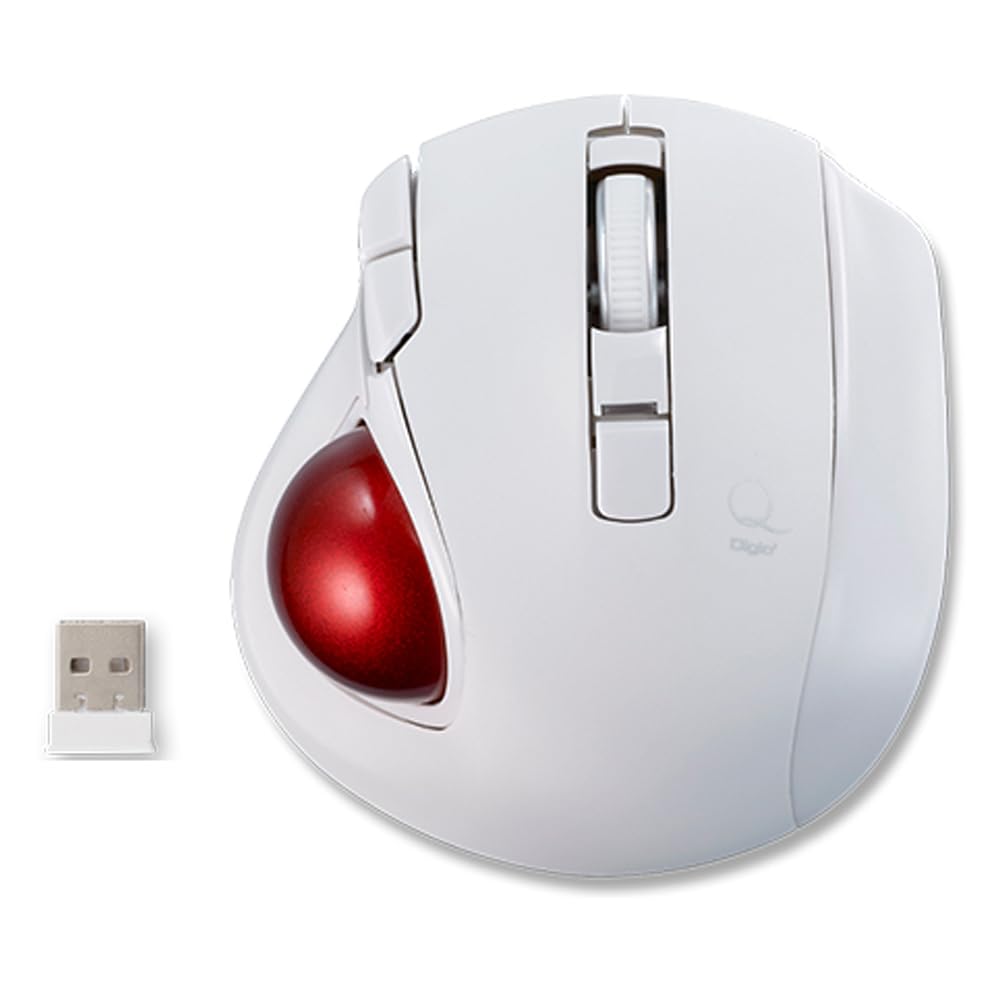 Amazon.co.jp: Digio2 トラックボールマウス 小型 2.4GHz ワイヤレス 5