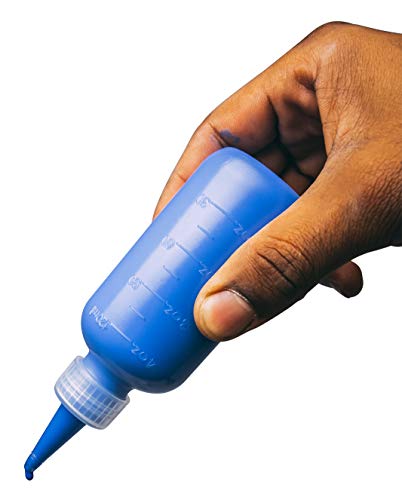 Bastex 6 Pack 4 Ounce Plastic Squeeze Bottles With Caps And Measurements. Small Mini Squeeze Bottle For Arts And Crafts, Paint, Icing, Liquids, Condiment, Glue. Sauces And More #TOP1