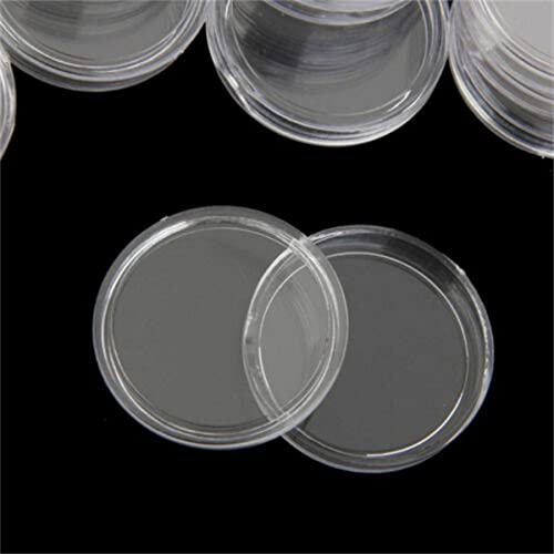 10 cápsulas transparentes para monedas 33mm 10 piezas miniatura 3