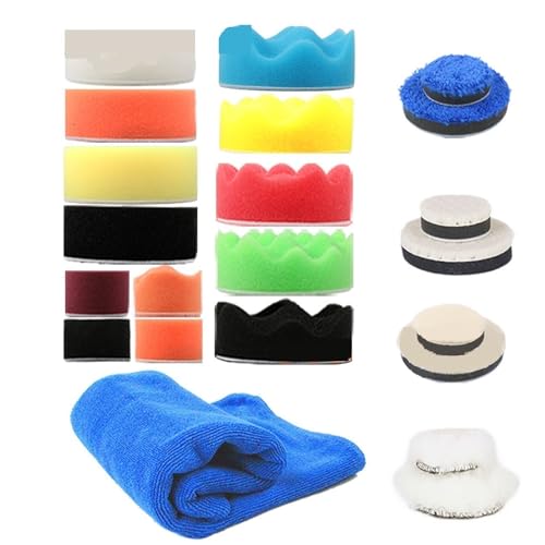 Mini levigatrice orbitale pneumatica lucidatrice lucidatrice lucidatrice orbitale a doppia azione con spugne(Suit B)