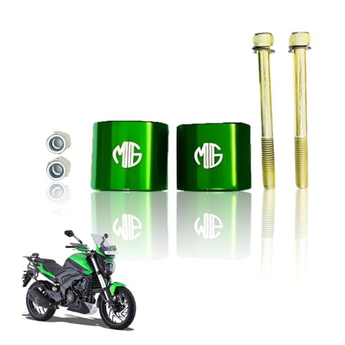 Image of Adjustable Handle Riser for Dominar Motorbike | Enhances Comfort and Control | Height Riser Clamp Compatible with Dominar 250 & 400 (Green)