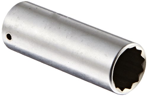Image of Stahlwille 01640032 1 /2 inch Extra Deep Socket #40aDL, 12 Points, 1 /4 Inch Drive, High-Performance Steel, Chrome Plated with Anti-Slip Drive, Made in Germany