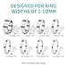 Ring Sizers for Loose Rings, 16 Pcs with Ring Sizer Adjuster Measuring Tool, Invisible Guards for Women and Men, Spacers & Tighteners, Resizer Reduces by 0.5-1.5mm