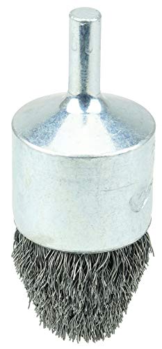 Image of Weiler 10309 Controlled Flare Crimped Wire End Brush 1 inch, .0104 inch Steel Fill, Made in The USA (Pack of 10)