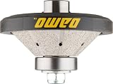 DAMO 3/4 inch Bevel Diamond Hand Profiler Router Bit Profile Wheel with 5/8-11 Thread for Granite Co