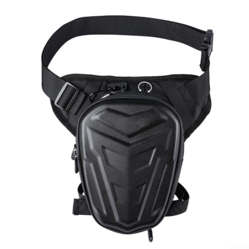 Posheliox Bolsa de pierna de ciclismo impermeable de gran capacidad, carcasa dura de EVA para motocicleta, scooter, bicicleta eléctrica, ajuste seguro, cintura ajustable para el hombro (27,5 x 24 x 5