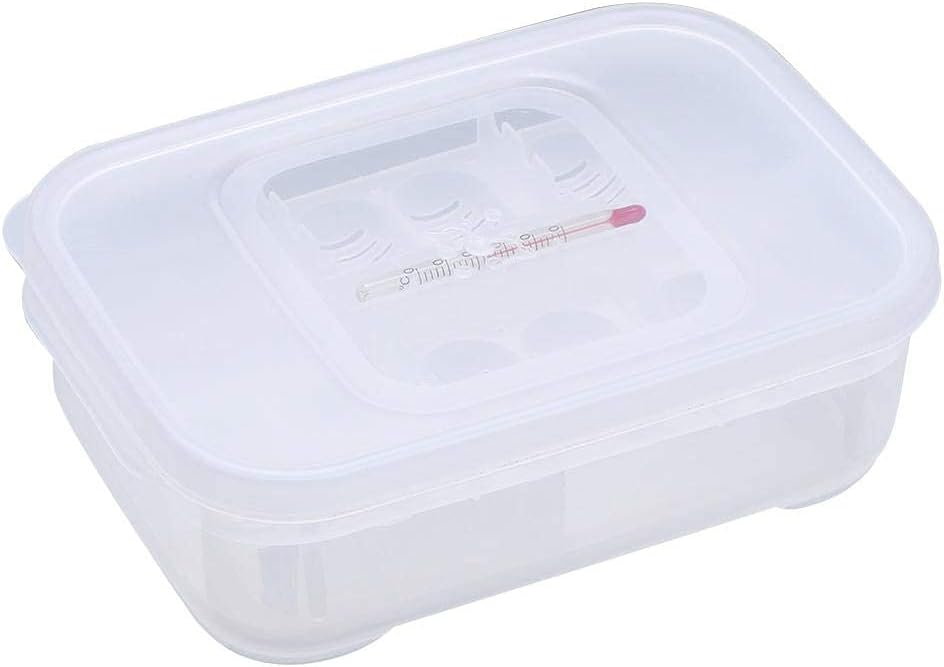 Reptile Breeding Box, Plastic Reptile Egg Incubators Hatchery Box with Transparent Lid for Hatching, Lizards, Lions Mane, Reptiles