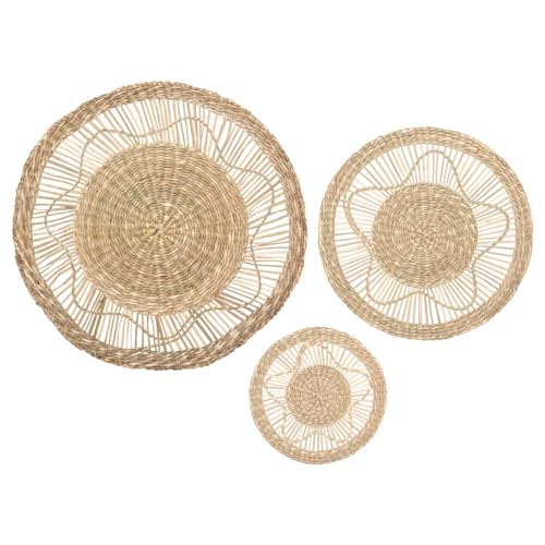 Atmosphera Seagrass Wall Decor Set – Elegant Home Accents