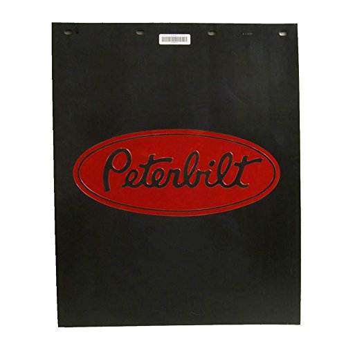 Peterbilt Motors 24  x 30  Polyguard 3 16  Thick Semi Truck Black Mud Flaps-Pair