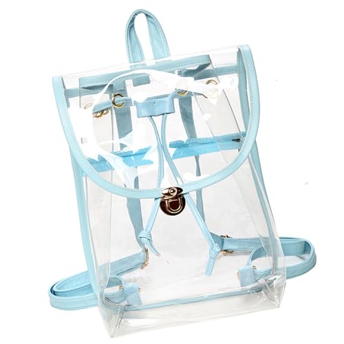 Sac à dos d'école transparent en PVC pour le collège et les concerts de taille moyenne