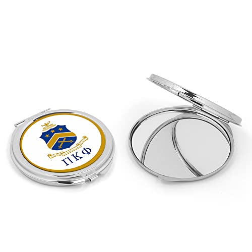 greeklife.store Pi Kappa Phi Fraternity Compact Cosmetic Double Makeup Pocket Round Portable Mirro (Pi Kappa Phi #3)