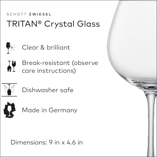 SCHOTT ZWIESEL Classico Red Wine Glass Burgundy Goblet (Set of 6), Burgundy Glasses for Red Wine, Dishwasher-Safe Tritan Crystal Glasses, Made in Germany (27.5 Ounce) by Schott Zwiesel - Image 2