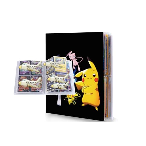 Álbum para Cartas, Álbumes para cartas coleccionables, Carpeta de tarjetas, Archivador portátil para cartas coleccionables, 30 páginas pueden contener 240 cartas (A2)