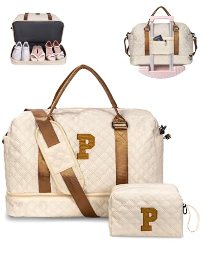 Vogewood Weekender Bags for Women With Shoe Compartment-Duffel Bags for Her