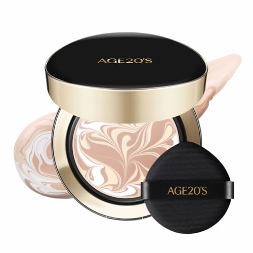 Image of [Vegan] AGE20'S Signature Essence Pact | Pack of 1 | 15C PEARL | Korean Cushion Foundation | Cream Foundation, Dewy & Glow Finish, Natural Coverage, SPF 50+