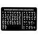 Gosknor Braille-Alphabet-Tafel, Braille-Alphabet-Tafel mit Erhabenen Punkten Buchstaben Zahlen und Satzzeichen Lerngriffbrett für Anfänger Lehrhilfe für Blinde Kinder (Horizontal)