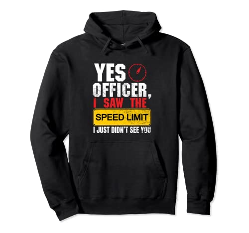 Police Vehicles Race Car Racing Sports Auto Cool Speed Fan Sudadera con Capucha