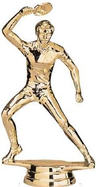 Crown Awards Table Tennis Trophies with Custom Engraving, 6" Personalized Male Ping Pong Trophy On Black Base Prime