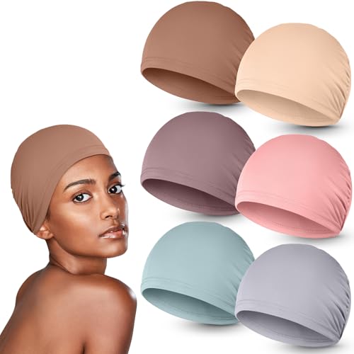 Zhengmy Soft Chemo Headwear for Women Morandi Color 6 Pcs