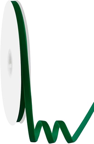 Miniatura 18 de Cinta de terciopelo de 5/8 pulgadas de ancho, 25 yardas, cinta de terciopelo negro en carrete para manualidades, envoltura de regalos, bricolaje