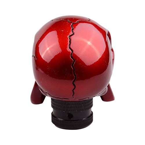 Aby Human Bone Skull Gear Stick Shift Shifter Knob Lever Cover Universal Fit For Most Manual Transmission Vehicles(Red) #TOP4