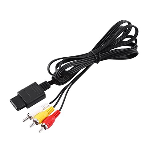 Culnflun Audio TV Videokabel Ein V -Verbundkabel mit farbcodierten Steckern für N64 Gamecube