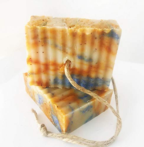 Pack of 3 - Monkey Farts Cold Process Soap on a Rope, Handmade Bar Soap by Rope Soap Co. (Pack of 3)