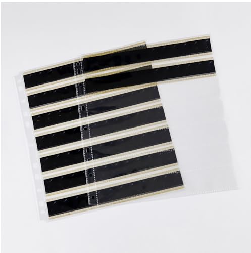 30PCS 35mm Archival Storage Sheets Seven Strips of Five Frames for 135 Negative Page Preservers - Thumbnail 3