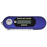 D DOLITY Portable MP3 MP4 Music Player, FM Radio Reciever Voice Recorder, LCD Screen Support USB Flash Drive (4GB), Memory Card Reader Function - Blue