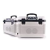 WY-Mini-Kühlschrank Auto Kühlbox, Kompressor Kühlbox Gefrierbox, mit 12/24/220 Volt Anschluss für PKW und LKW, Kapazität 12L