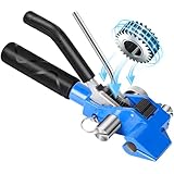 Hawaminent Steel Banding Tool Banding Tensioner - 3/16'~3/4' Metal Steel Strapping Tool Combining Tensioning & Cutting, Pliers Powerful Strapping Tensioner with Ratchet-type for High Tensile Packaging
