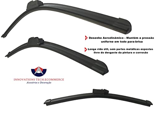 Kit 3 Palhetas Limpador Parabrisa Compatível com Palio 1996 á 2011