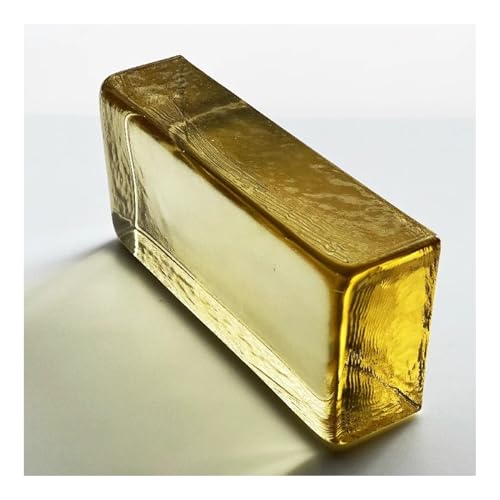 Briques de Verre Transparentes et Solides, pour cloison de séparation, décoration architecturale, Bar, hôtel (Jaune Clair)