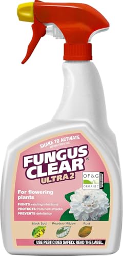 FungusClear Ultra 2 Ready to Use 800ml – Fast-Acting Fungus Treatment for Plants – Protects Against Black Spot, Powdery Mildew & Rust – No Mixing Required – Garden Fungicide for Roses & Ornamentals