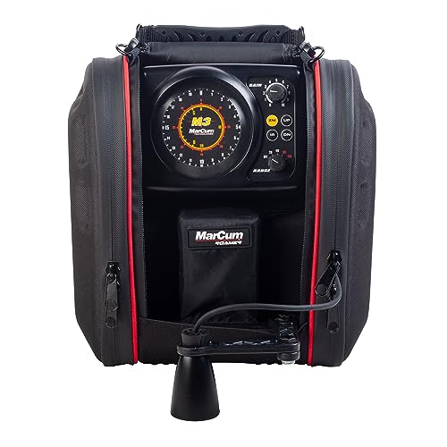MarCum M3LR Flasher System with Roamer Case | Advanced Ice Fishing Sonar | Portable Fish Finder & Gear | High-Tech Ice Fishing Equipment