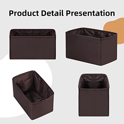Dgaz Silk Purse Organizer Insert Fits Lv Speedy 16/20/25/30/35/45 Bags，Silky Smooth Bag Organizer，Luxury Handbag & Tote Shaper（Global Brown，Sp30） #TOP6