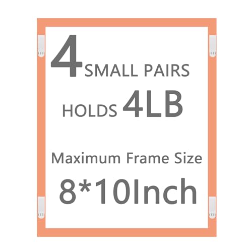 Image of Small Picture Hanging Strips Heavy Duty, Damage Free Hanging Strips, Hang Pictures On Wall Without Nails, Removable Sticky Picture Hangers for Walls Small-18 Pairs(36 Strips), White