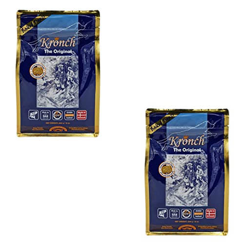 Lakse Kronch Original | Doppelpack | 2 x 600 g | Hundesnack mit frischem Lachs | Reich an wichtigen Omega-3 und -6 Fettsäuren | Getreidefrei und für Allergiker geeignet