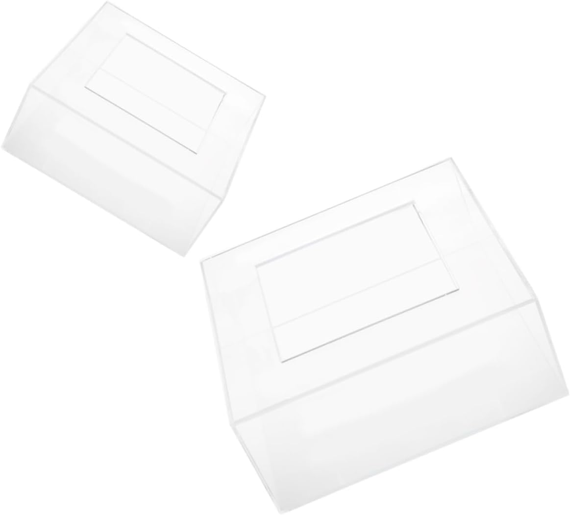 BESTOYARD 2pcs Acrylic Cake Display Stand Transparent Fillable Dessert Riser for Celebrations Sturdy Practical Cake for Events Minimalist Design for Freshness Presentation