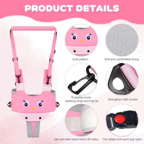 Image of SNOWIE SOFT Baby Walking Support Harness for Toddlers, Adjustable Infant Walking Training Helper with Padded Chest & Shoulder Straps, Anti-Fall Walking Assistant Harness for 8-24 Months Baby