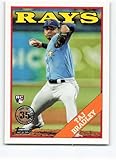 2023 TOPPS UPDATE 1988 BASEBALL #88US-2 TAJ BRADLEY TAMPA BAY RAYS BASEBALL OFFICIAL TRADING CARD OF MLB