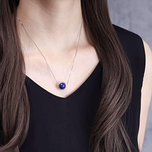 COAI 925 Sterling Silver Chain Simple Crystal Necklace