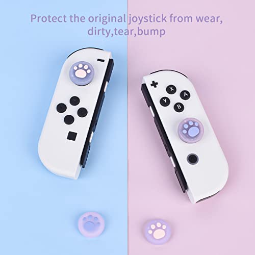 Grip de garra de gato para Switch Lite y OLED funda de joystick rosa 6