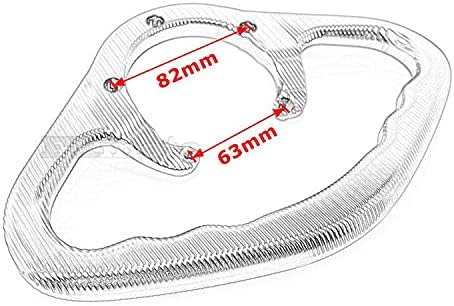 Miniatura 3 de QQLADY Z Adecuado para Yamaha R1 R3 R6 R25 MT03 MT07 MT-09 Reposabrazos del tanque de combustible modificado Reposabrazos trasero Manija del