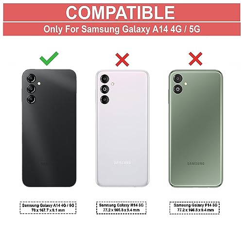 Image of Zapcase Back Cover Case for Samsung Galaxy A14 5G | Compatible for Samsung A14 5G Back Cover | 360 Degree Protection | Soft and Flexible (TPU | Matte Black)