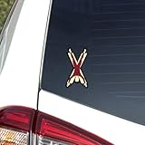 HIGH-QUALITY MATERIAL: Made with premium, bubble-free die cut vinyl, ensuring a smooth, wrinkle-free application on any car window. UV & WATER-RESISTANT INK: Printed with top-grade inks resistant to UV rays and water, maintaining vibrancy and durabil...