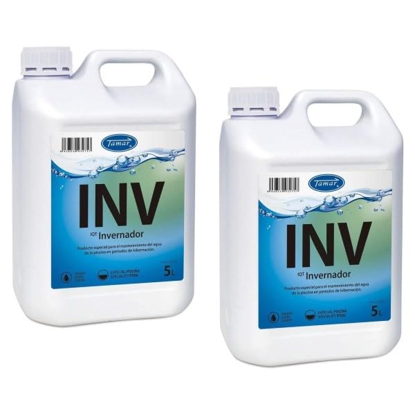 Tamar Invernador Liquido para Piscinas, Invernaje y conservación, alguicida, 5 litros. Pack de 2 Unidades